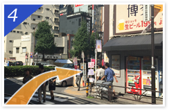 JR恵比寿駅西口からの経路