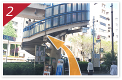 シロノクリニックまでの共通ルート
