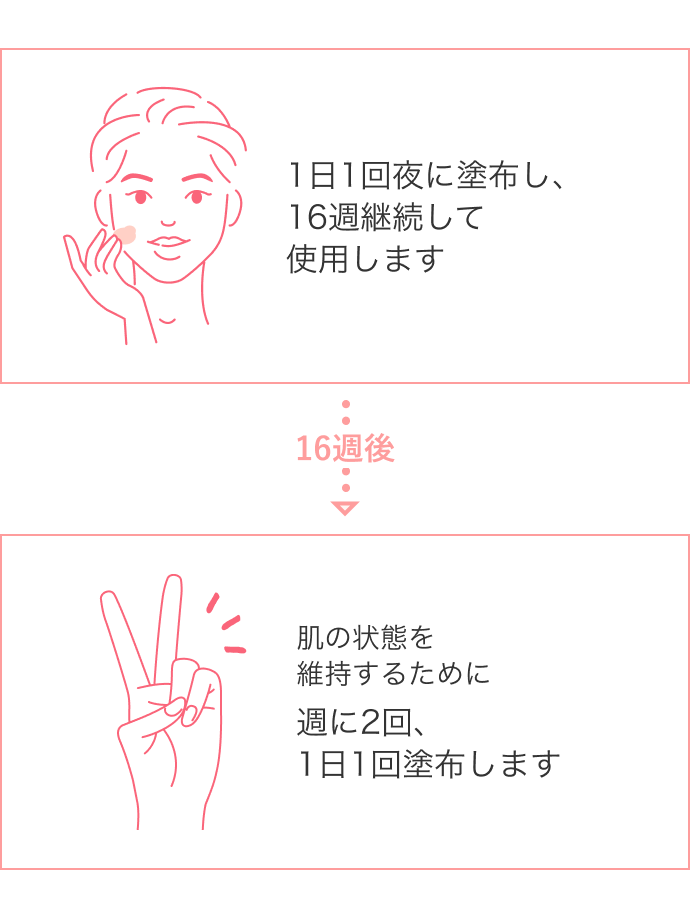 使用方法の16週間